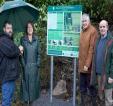 Site signage at Site 6, Cahir Park, Coillte staff and minis